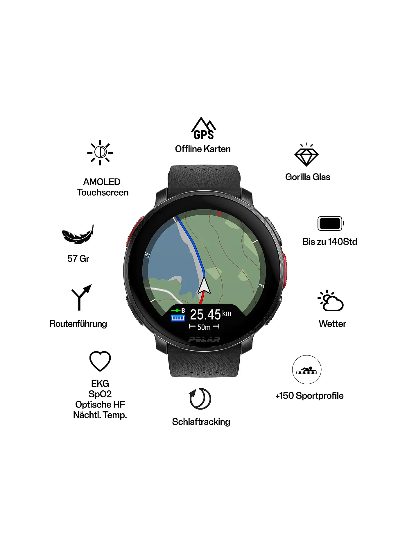 POLAR | GPS-Multisportuhr Vantage V3 S-L | 